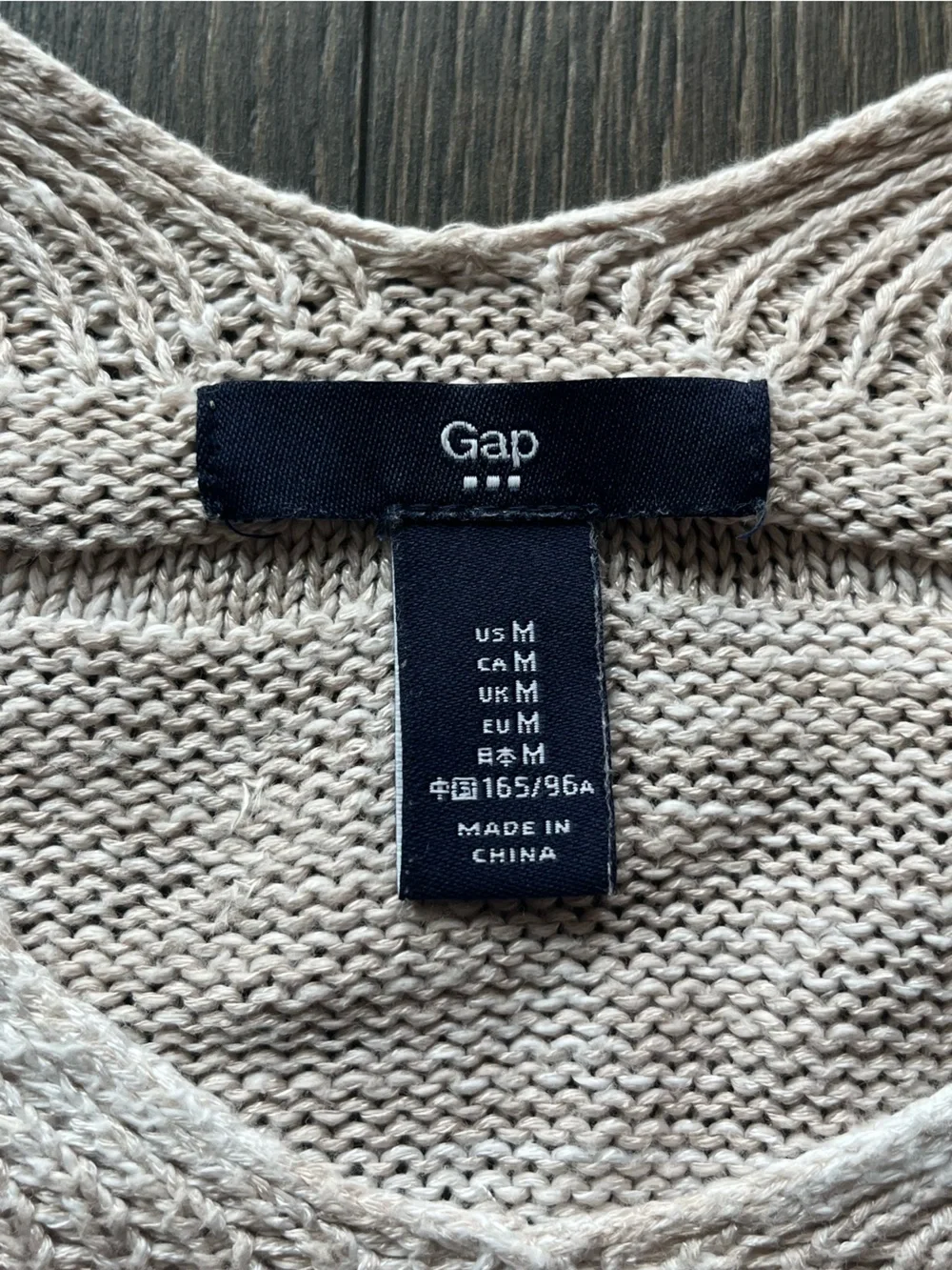 GAP Fringe Knit Poncho Top